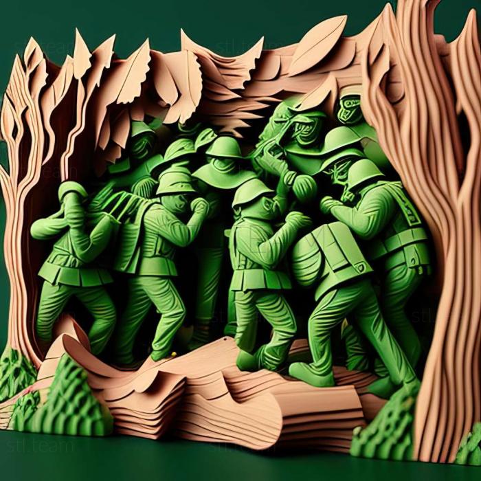 3D модель Гра Іграшкові солдатики (STL)